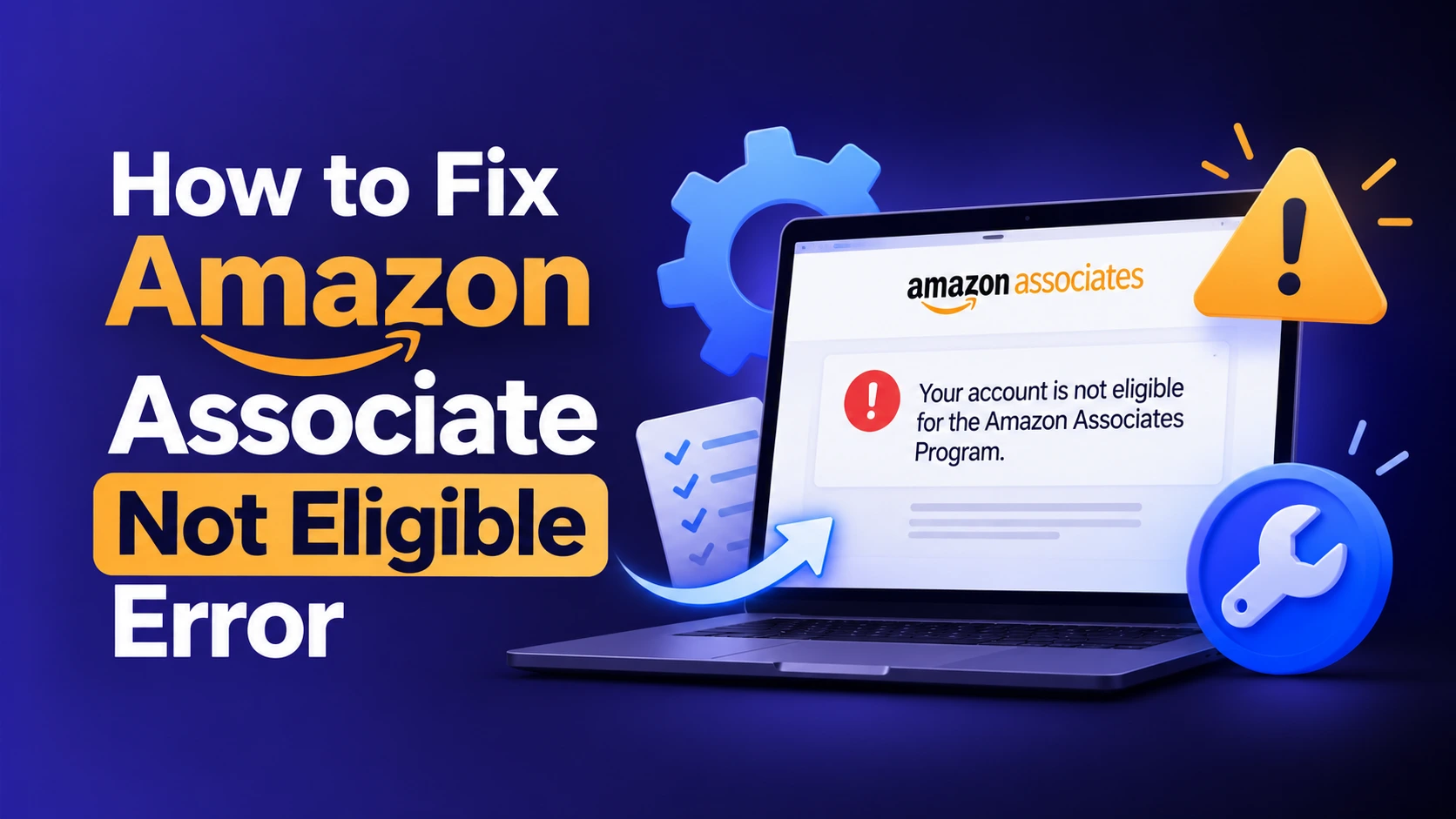 How to Fix the Amazon AssociateNotEligible (403) Error